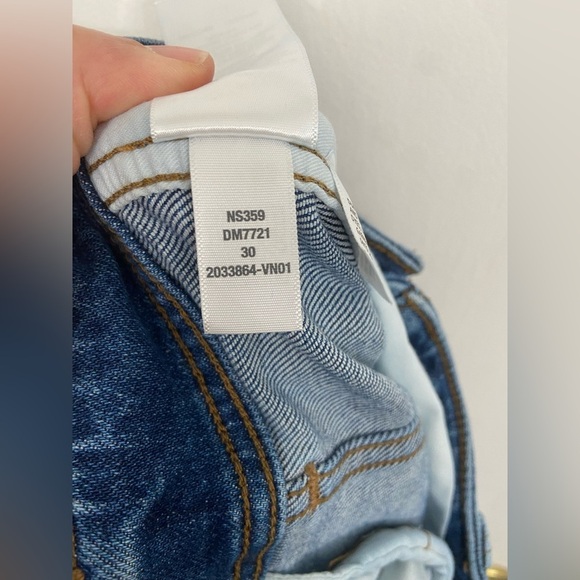 Madewell Tapered Denim Trouser Jeans Blue Size 30 - Picture 9 of 10